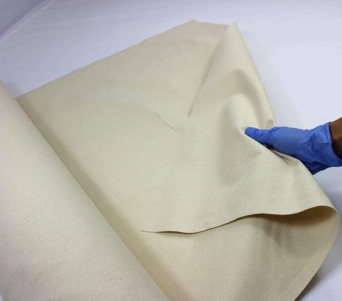 Mybecca 100% Cotton Muslin Fabric/Textile Unbleached, Draping Fabric Wide: 63 inch Natural 1-Yard (5.25 Feet x 3 Feet)(63" x 36") - Image 11
