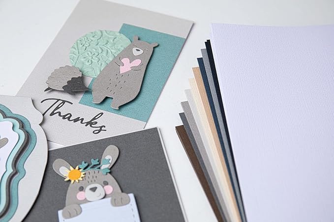 Sizzix Surfacez-Making Essential Cardstock Sheets 60PK (10 Colours Neutrals), Multicolour, 8 1/4" x 11 5/8" - Image 4