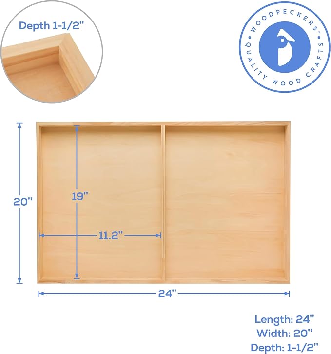 Large Birch Painting Panel 20 x 24 x 1-1/2-inch, Wood Canvas Boards for Painting, Blank Signs for Crafts, by Woodpeckers - Image 3