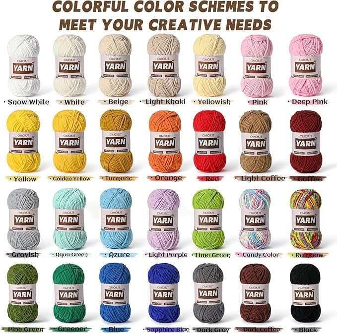 20 Pack 70.5oz/2624yds Bulky Multicolor Yarn Set, Plush Chenille Blanket Yarn for Crocheting, Fluffy Velvet Yarns for Crochet, Fuzzy Baby Yarns for Crocheting Soft, Crochet Amigurumi B - Image 3