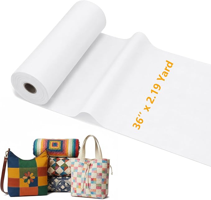BrightRow Double Sided Foam Interfacing Stabilizer,White,36'' X 2.19yd by Unknown