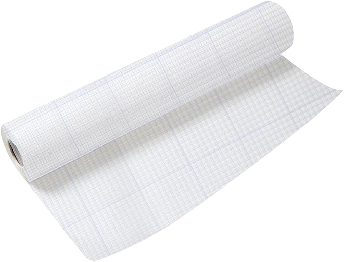 Clearprint 30" x 5 Yards 1000H Design Vellum Roll with Printed 4x4 Fade-Out Grid, 16 lb., 100% Cotton, 1 Each by Clearprint