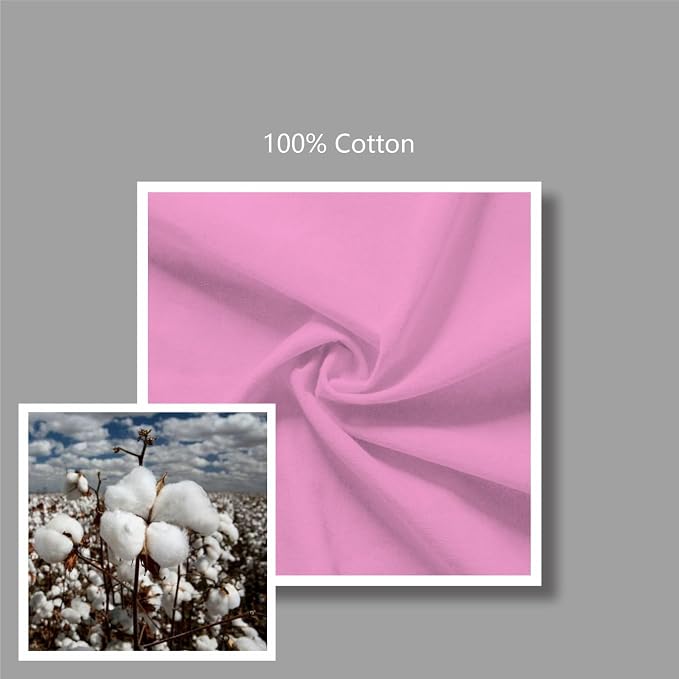 TOPDesign 12-Pack Economical 16"x15" Baby Pink Cotton Tote Bag, Lightweight Medium Reusable Grocery Shopping Cloth Bags, Suitable for DIY, Advertising, Promotion, Gift, Activity - Image 7