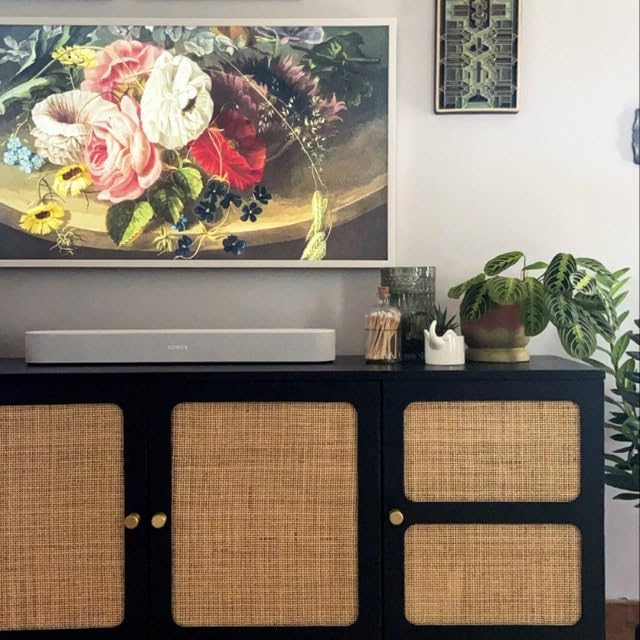 32"(2.7Feet) Width x 9.9 Feet Length Natural Cane Webbing Large Size Rattan Roll, Caning Material, Cane Webbing roll, Rattan Material Fabric Sheet from Origin Asia for Furniture Chair Dresser Cabinet - Image 5