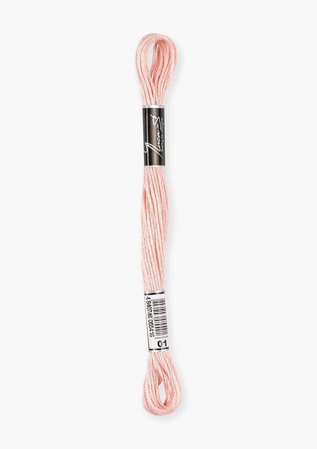 Premium Embroidery Thread Luca-S, 100% Giza Cotton, Oeko TEX Certified Stranded Cotton - 01 / DMC 3713 / Anchor 1020 - Image 2