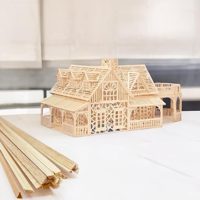 PK00030 Model BWS001X030 Balsa Wood Strips, 1/8" x 1/4" x 36" (Pack of 30) Select, Light-hued Wood Material with Exceptional Lightweight Nature, Ideal for Diverse Crafts - Image 4