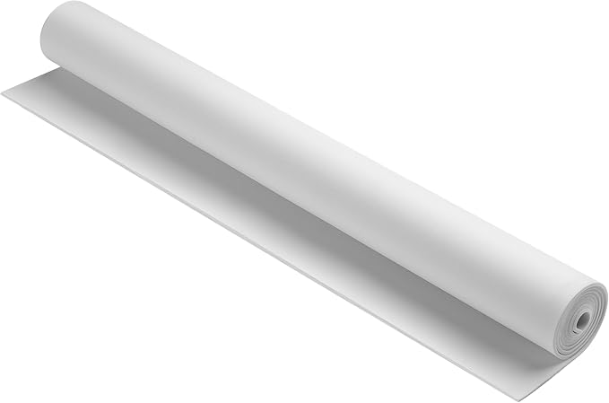 AMZQNART 2mm EVA Foam Sheets Roll 16x29.5in White for Cosplay DIY 90kg/m3 | High Density, High stability, Craft Armor and Weapons, Halloween Costumes, Christmas, Easter, Thanksgiving by AMZQNART