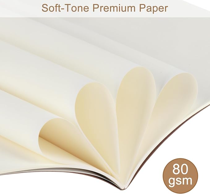 24 Pack A5 Kraft Notebooks Bulk, 8.15x5.5 Inches Blank Journaling Notebooks, Notebooks for Work, Composition Notebooks for School, Journal notebooks for kids, 60 Pages - Image 6