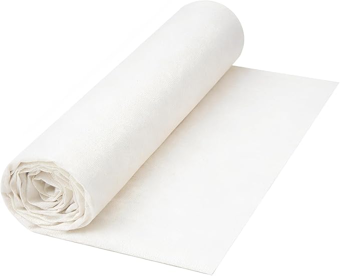 100% Cotton Fabric 2 Yards 59 Inch Width Natural Color | Muslin Fabric for Embroidery Sewing Quilting Backing Lining DIY Garments Crafts by LOVOUS