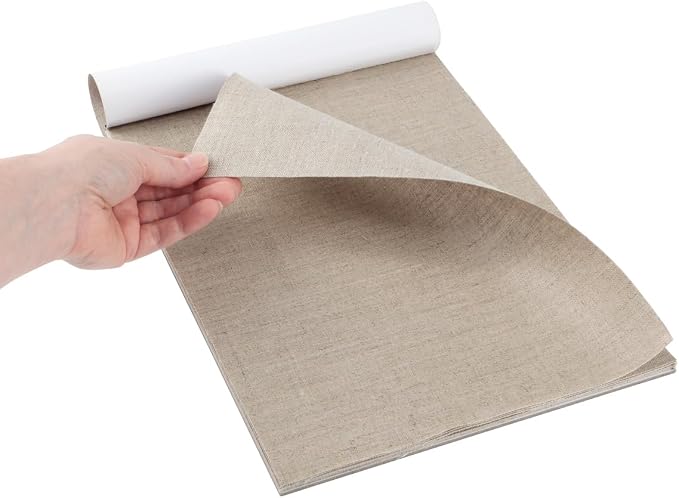 Senso Clear Primed Linen Canvas Pads - 16x20, 2 Pack (20 Total Sheets) - Clear Primed Heavyweight Linen Sheets Travel-Friendly Canvas Paper for Acrylic Oil Painting Mixed Media Sketching Drawing - Image 6