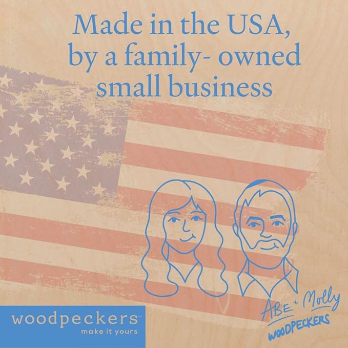 Rectangle Plaques 16 x 12-inch, 1/4 Thick, Pack of 10 Sign Plaque Blank, Rounded Edges, Large Wooden Signs for Crafts, by Woodpeckers - Image 3