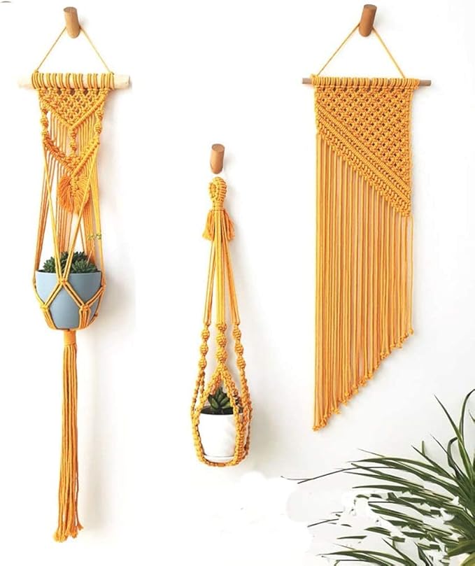 NOANTA Light Grey Macrame Cord 2mm x 220yards, Cotton Rope Yarn, Colorful Craft Cord for Wall Hanging, Plant Hangers, Crafts, Knitting