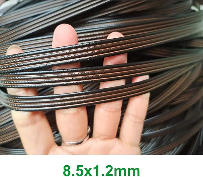 500g Synthetic Rattan Weaving Material, Plastic Wicker Repair Kit PE Rattan Roll for Furniture Repair Woven Handmade Baskets (Width 8.5mm, Thickness 1.2mm) - Image 2