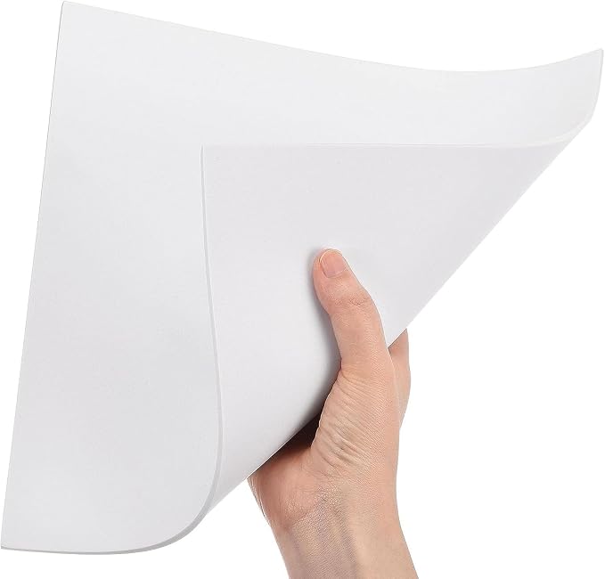 Boxonly EVA Foam Sheets Roll for Cosplay Halloween Model Making Mounting Photos Presentations DIY Arts and Crafts EVA Craft Foam Sheets Craft Sheet White 250 x 250 x 3mm 4pcs - Image 4