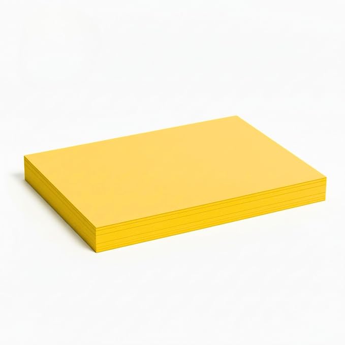 Vellum Bristol Cover 67 Pound, Smooth Finish, 250 Sheets Pack. – Premium Heavyweight Cardstock for Crafting, Printing, and Professional Projects, Acid-Free. (1, Goldenrod, 8.5"x11") by LimitedPapers