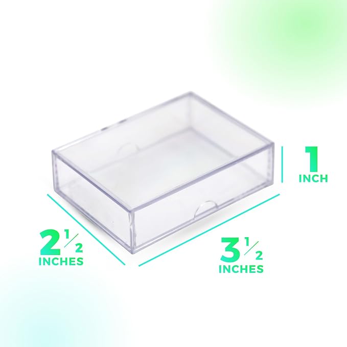 10-Pack Clear Acrylic Card Storage Boxes with Lids – Holds 52 Playing Cards or 50 Standard Trading Cards Each, Stackable Organizer for Sports & TCG Cards (Unsleeved) - Image 6