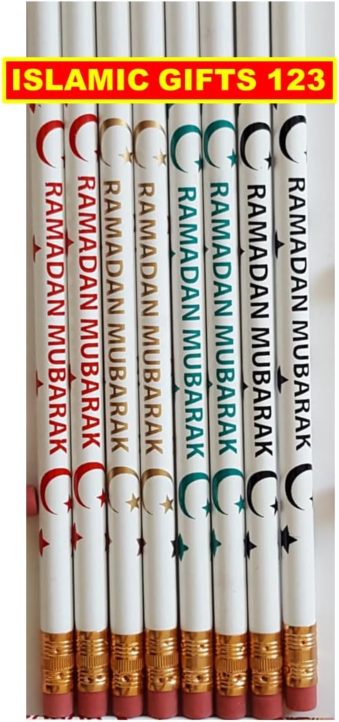 Ramadan Pencils[48] Customized Party Favors Ramadan Decoration Eid Gifts Muslim Islamic Favors Islamic Gifts 123 by IslamicGifts123