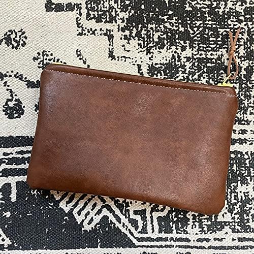 NAT Leathers Mid Brown Cognac Soft Faux Leather Fabric Sheet PU (Peta Approved Vegan) Sold by the Yard Synthetic Pleather 0.9 mm Nappa Soft Smooth Upholstery (Mid Brown, BY THE Yard) - Image 6