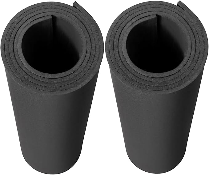AMZQNART 5mm EVA Foam Sheets Roll 39x59in Black 2pcs for Cosplay 90kg/m3 | High Density, High stability, Craft Armor and Weapons, Halloween Costumes, Christmas, Easter, Thanksgiving by AMZQNART