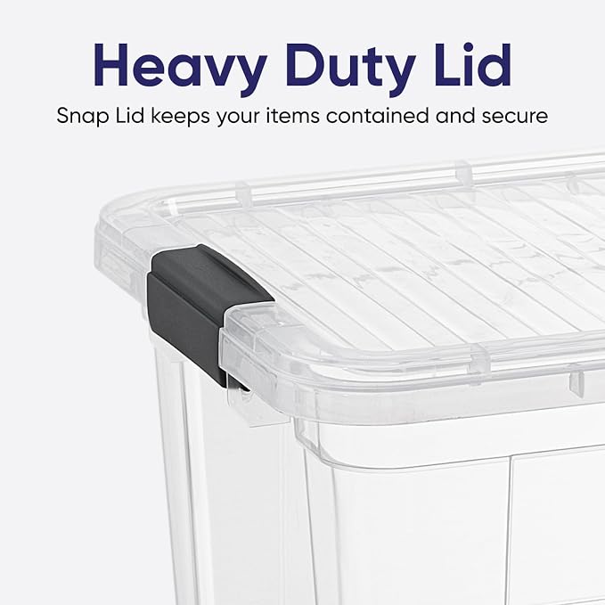 Superio Storage Container Organizing Bin with Removable Tray Plastic Tools, Sewing, Crafts Box, 11 Qt, 6 Pack - Image 5