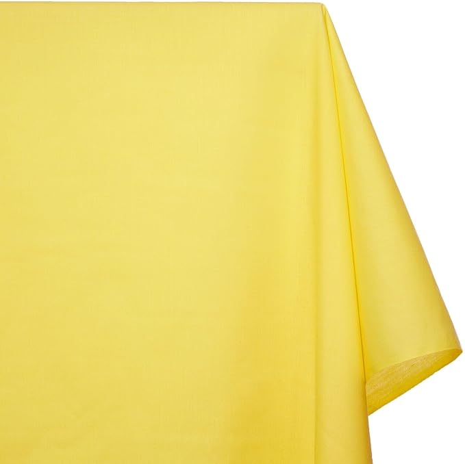 Cotton Polyester Broadcloth (44/45 Inch) Plain Weave Fabric by The Yard - for Sewing Fashion Apparel, Decor, & More (Bright Yellow, 1 Yard) - Image 2