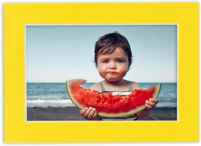 8x10 Mat for 16x20 Frame - Precut Mat Board Acid-Free Yellow 8x10 Photo Matte Made to Fit a 16x20 Picture Frame, Premium Matboard for Family Photos, Show Kits, Art, Picture Framing, Pack of 1 Mat - Image 7