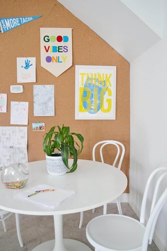 Manton Cork Standard Grade Cork Sheet - 4' x 8' x 1/4", 100% Natural Material for Bulletin Boards, Decorative Photo and Message Push Pin Displays - Perfect for Home, School, and Office - Image 4