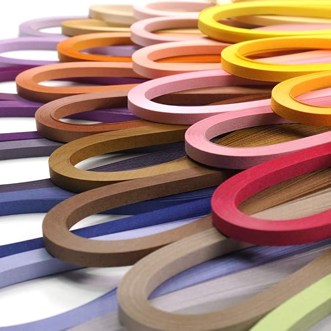 JUYA Quilling Strips Set 2880 Strips 72 Colors 1.5mm | Extensive 72-Color Palette, 116 GSM TANT Paper, 39cm (15.35in) x 1.5mm (0.06in), Consistent Color Quality, Resists Fading - Image 3
