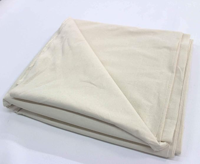Mybecca 100% Cotton Muslin Fabric/Textile Unbleached, Draping Fabric Wide: 63 inch Natural 1-Yard (5.25 Feet x 3 Feet)(63" x 36") - Image 4