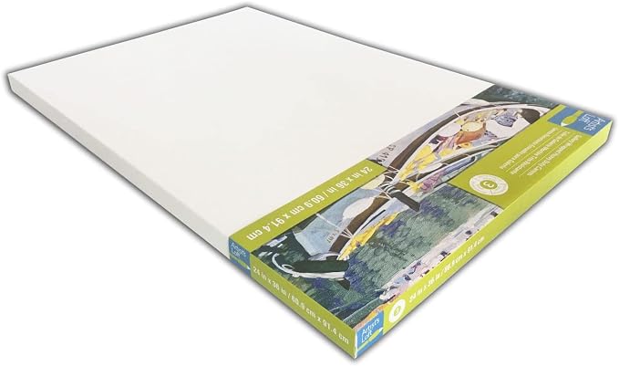 Artist's Loft 24" x 36" Level 3 Gallery Wrapped Heavy Duty Canvas - Archival, Acid Free Cotton Canvas for Acrylic and Oil Paint - Bulk 6 Pack - Image 4