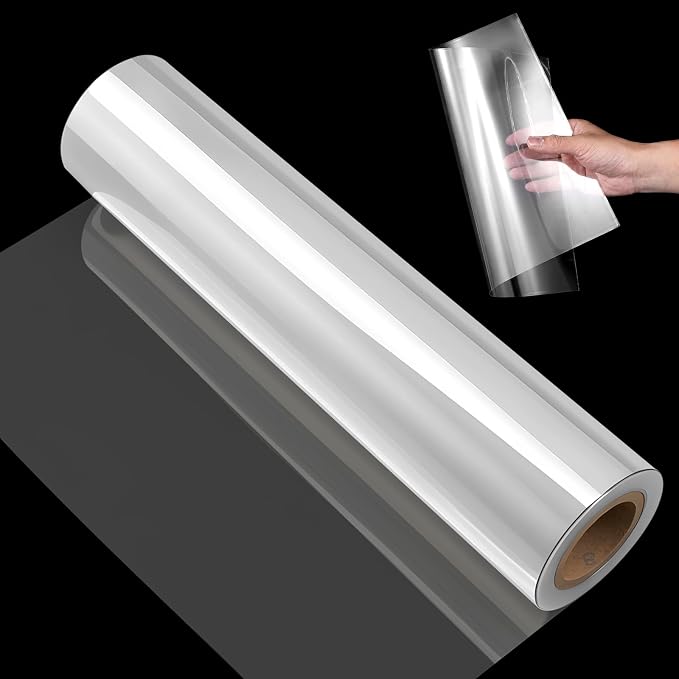 24" x 1080" Extra Large PET Film Roll, 10 Mil Transparent Clear Polyester Sheet, Flexible Plastic Blank Template Material for Stencils, Craft, Packaging, Display Cover, Picture Frames & DIY Project by Unknown