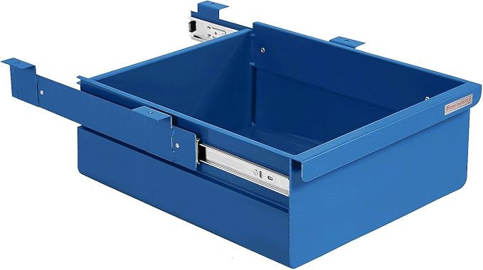 Heavy 16 Ga Cold Rolled Steel Drawer Kit - Powder Painted - 6" High x 14.5" Wide x 17" Length - Blue - by BenchPro. by BenchPro%E2%84%A2