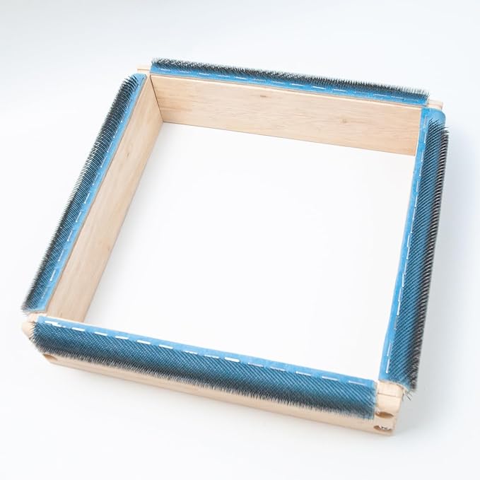 Lampstop Punch Needle Gripper Strip Rug Hooking Frame (10" x 10") by Lampstop