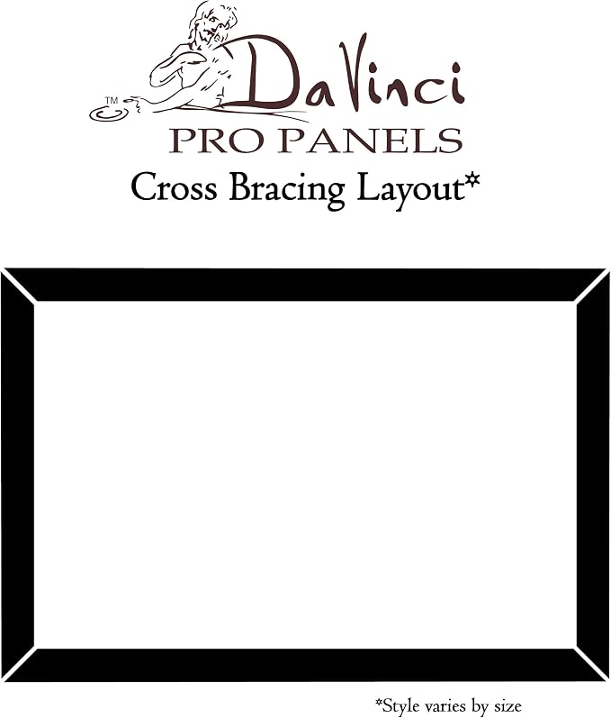 Da Vinci Pro Medium Textured Gesso Panel -14x18" - 4 Pack - 7/8" Depth Wood Panels for Painting - Accepts Mediums Like Canvas - for Oils, Acrylics, Mixed Media, Pastels & Drawing Sticks - Image 6