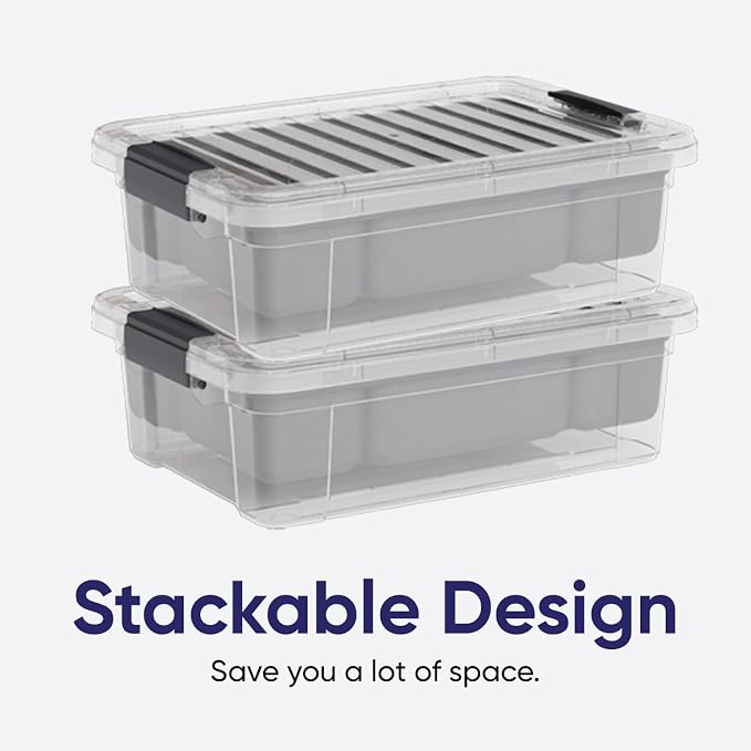 Superio Storage Container Organizing Bin with Removable Tray Plastic Tools, Sewing, Crafts Box, 7.5 Qt. - Image 6