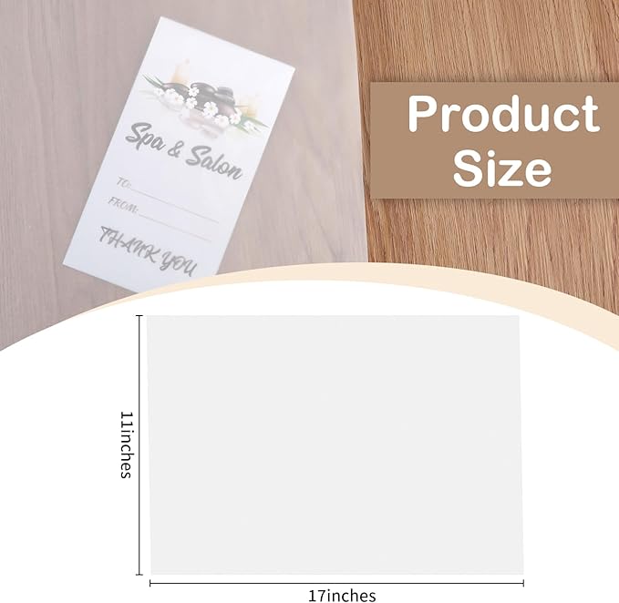 100 PCS 11x17 Inch Translucent Vellum Paper 60 GSM Drafting Vellum Tracing Paper Sheets White Translucent Invitation Paper for Drawing Sketching Wedding Architecture Building Ink (Can't Print) - Image 3