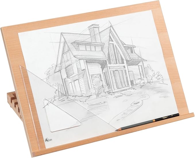 SoHo Urban Artist 12x16-5 Pack - Adjustable Portable Drawing Board Stand Easel, 5 Positions, Natural Beechwood Finish - Image 7