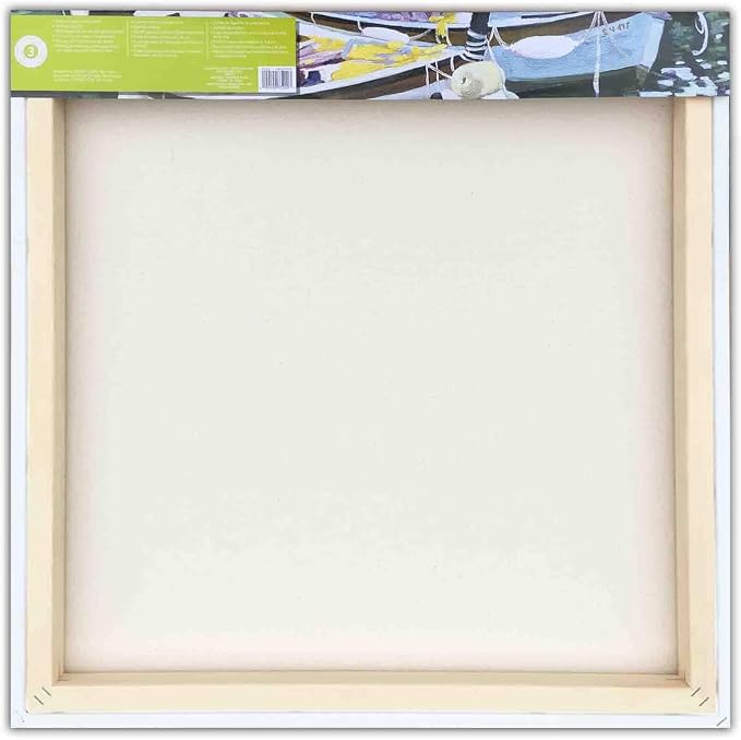 Artist's Loft 24" x 24" Level 3 Gallery Wrapped Heavy Duty Canvas - Archival, Acid Free Cotton Canvas for Acrylic and Oil Paint - Bulk 6 Pack - Image 3