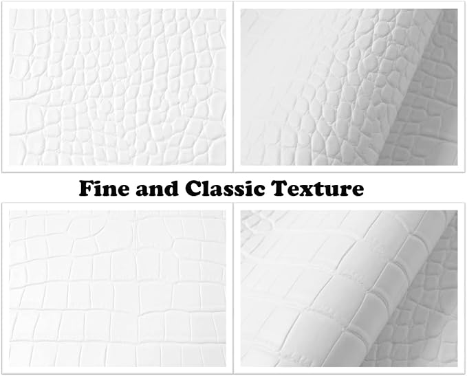Wento Alligator Skin PU Leather Fabric Faux Leather Fabric Crocodile Fabric Leather Upholstery Fabric By the Yard - Image 2