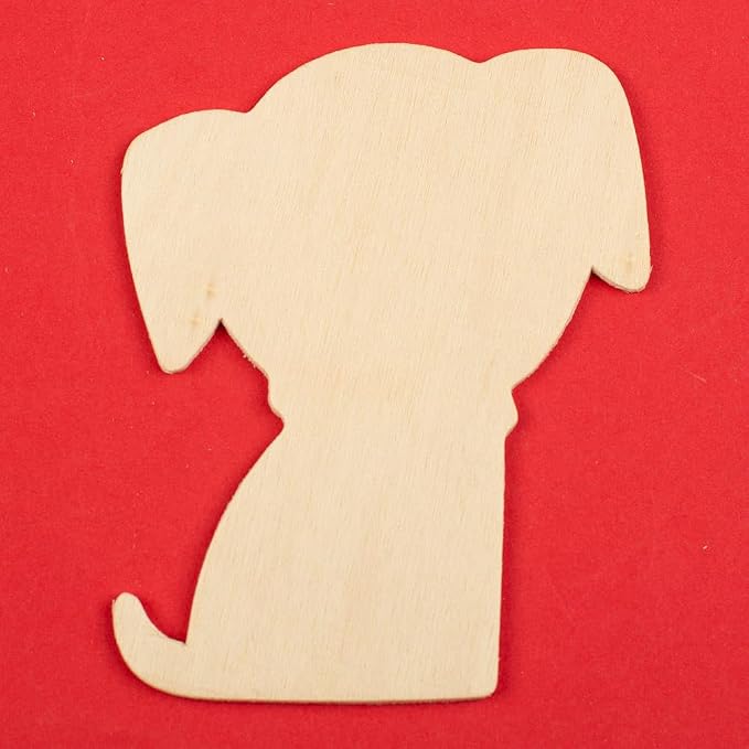 Pack of 24 Kitten and Puppy Wood Cutouts by Factory Direct Craft - Blank Wooden Bulldogs Panthers Wildcats Cat and Dog Pet Shapes for Crafts and DIY Projects (Size: 4" H) - Image 7