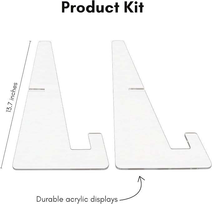 Americanflat Acrylic Easel Stand - 10" Tabletop Easel and Plate Stand - Lightweight Display Holders for Photos, Cards, Frames, Books, Magazines, Albums - Home or Office Decor - Image 4