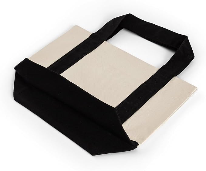 TBF 12 Pack Mini Iconic Canvas Shopping Bags with Gusset – Reusable Eco-Friendly Tote Bags with Handles - Image 5