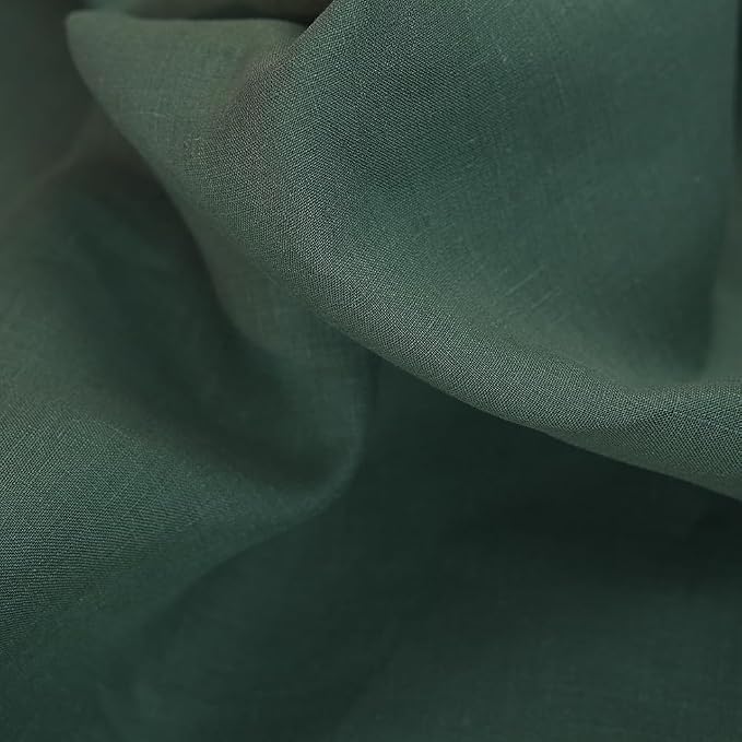 Japan Nature 100% Linen Fabric for Clothing, Home Decor, Pillow, Sofa, 55" Width, Craft by The Yard (Army Green, 5 Yard) - Image 7