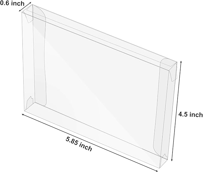 Blulu 200 Packs Clear Plastic Greeting Card Box | Transparent Crystal Photo Gift Storage Cases, Soft Fold Design, for Protects Letters Envelope Packaging - Image 2