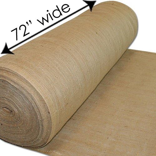 AK Trading CO. Natural Jute Burlap Fabric Rolls - 72" Wide x 50 Yards - Image 2