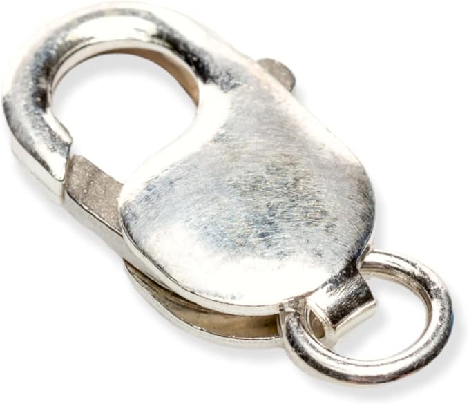 925 Sterling Silver Lobster Claw Clasp with Open Ring 14.5mm by CRAFT WIRE | 3pcs 925 Sterling Silver Lobster Claw Clasp with Open Ring, Connector for DIY Jewelry Making, Jewelry Findings, Made in Italy - Image 2