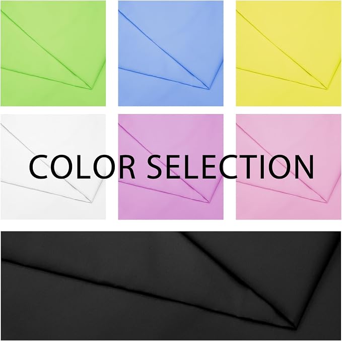3 Yards Black Cotton Fabric by The Yard in Solid Color - 59” Wide High-Density Natural Cotton Material Apparel Cloth for Quilting, Sewing, Crafts, Binding, Backing & Lining - Image 4