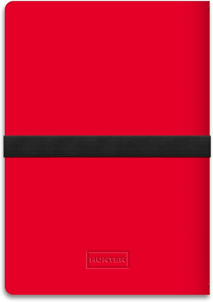 Hunter - Rambler Refillable Notebook, 8.6” X 6” Book with 3 A5 Booklets, 80 Pages Each of Lined Paper, Dot Grid, & Blank Pages for Drawing or Journaling, Elastic Band & Inside Pocket, Hunter Red - Image 3