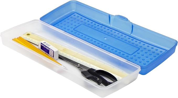 Storex Stretch Pencil Box, 5.6 x 13.4 x 2.52 Inches, Assorted Colors, Color Assortment Will Vary, Case of 12 (61620U12C) - Image 4