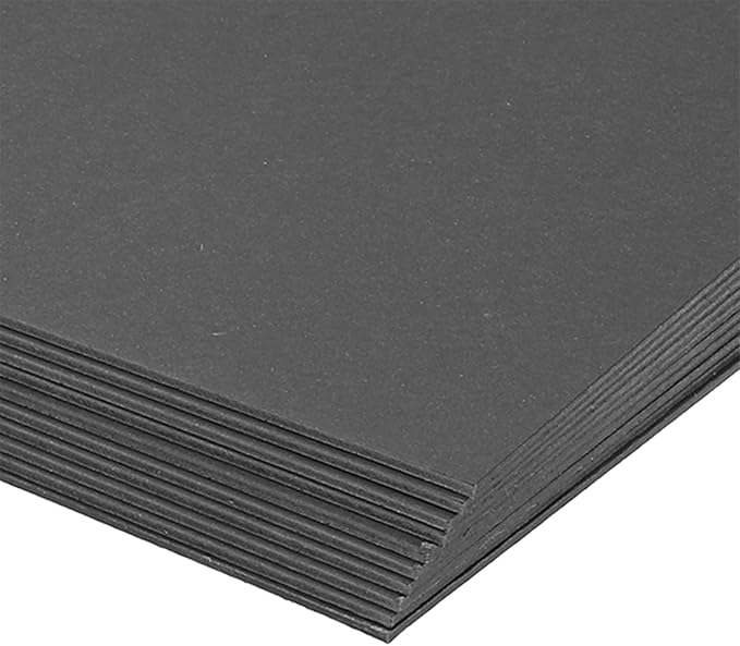 PATIKIL 7x5x0.06" Chipboard Sheets, 20Pcs 60PT Thick Book Board Binders Board Sturdy Bookbinding Supplies for Book Binding Cover, Black - Image 3
